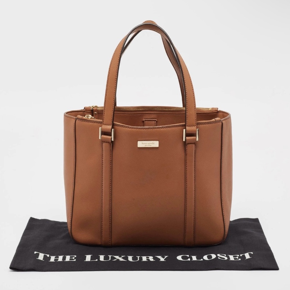 kate spade Tan Leather Tote Bag